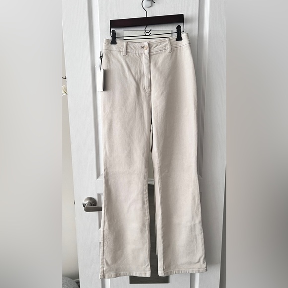 Aritzia Wilfred matte pearl Lizzie Pant size 6 new - Picture 1 of 12